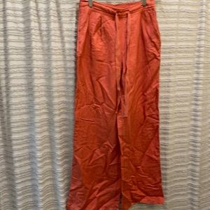 A New Day - red linen pants